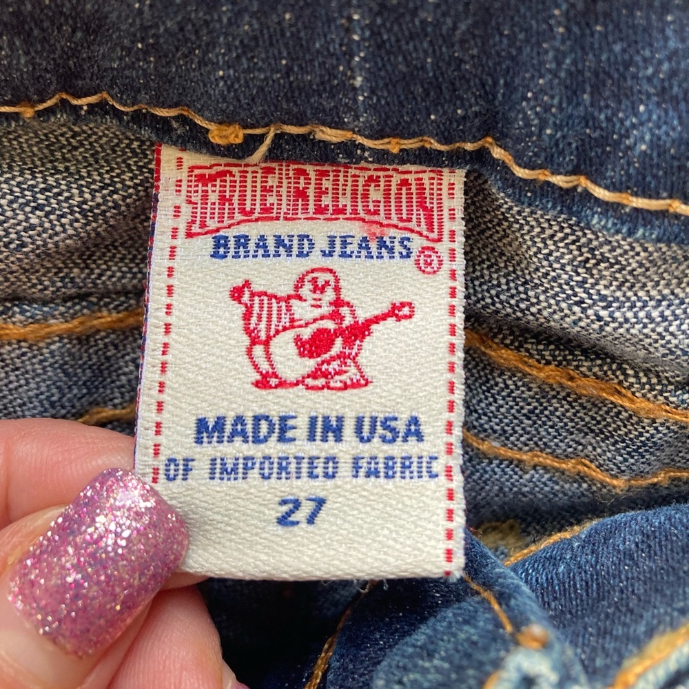 ❤️SOLD❤️True Religion Brand Jeans Dark Wash Bootcut Size 27 EUC - Picture 9 of 9